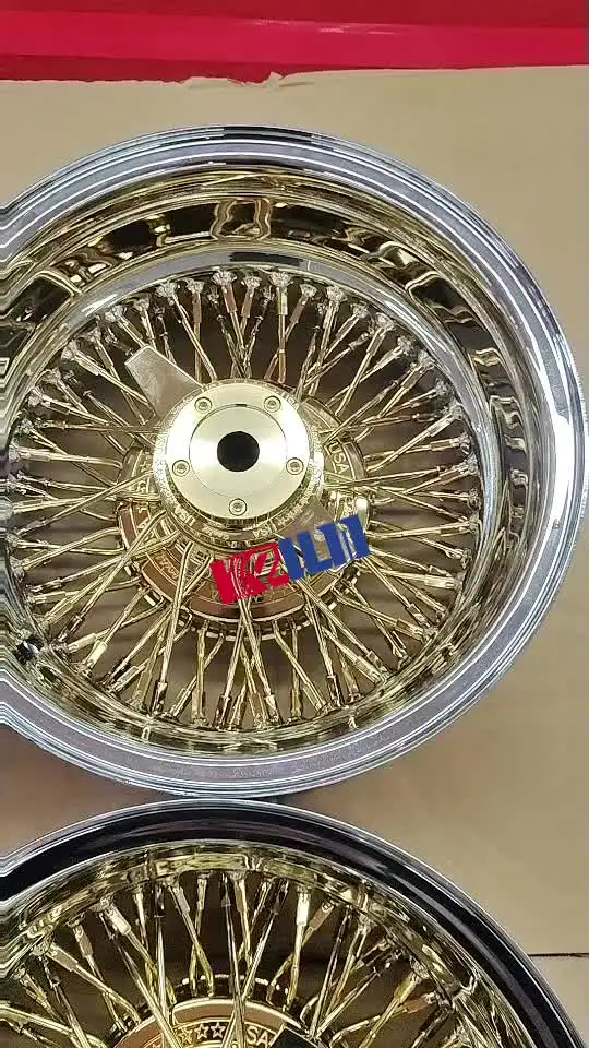 ローライダー 14x7 レブ72 クロスレーススポーク クローム ワイヤー