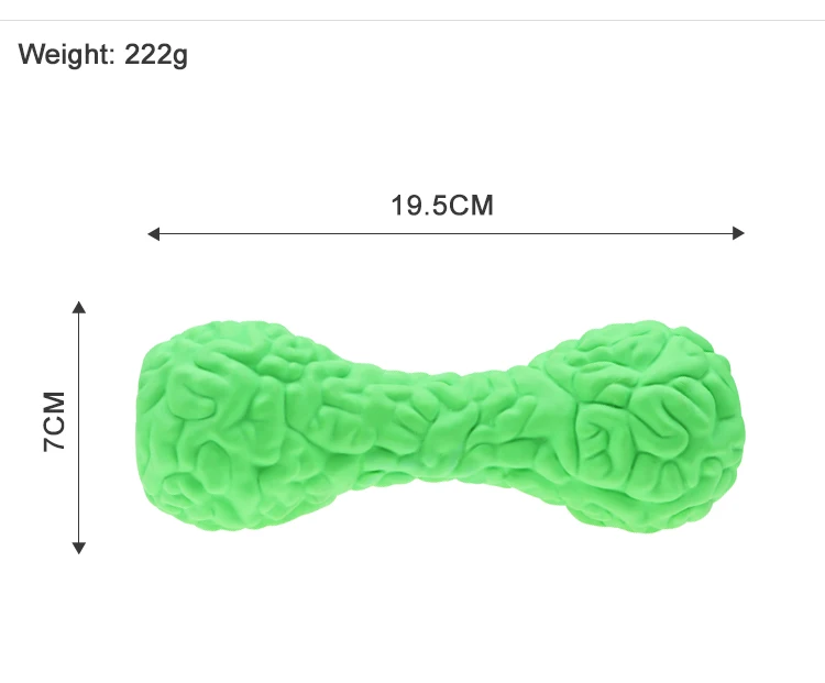New Durable Non-Toxic Rubber Dog Toy Treat Dumbbell Pet Interactive Dog Toys For Aggressive Dog Chewers IQ Training Snack Toys