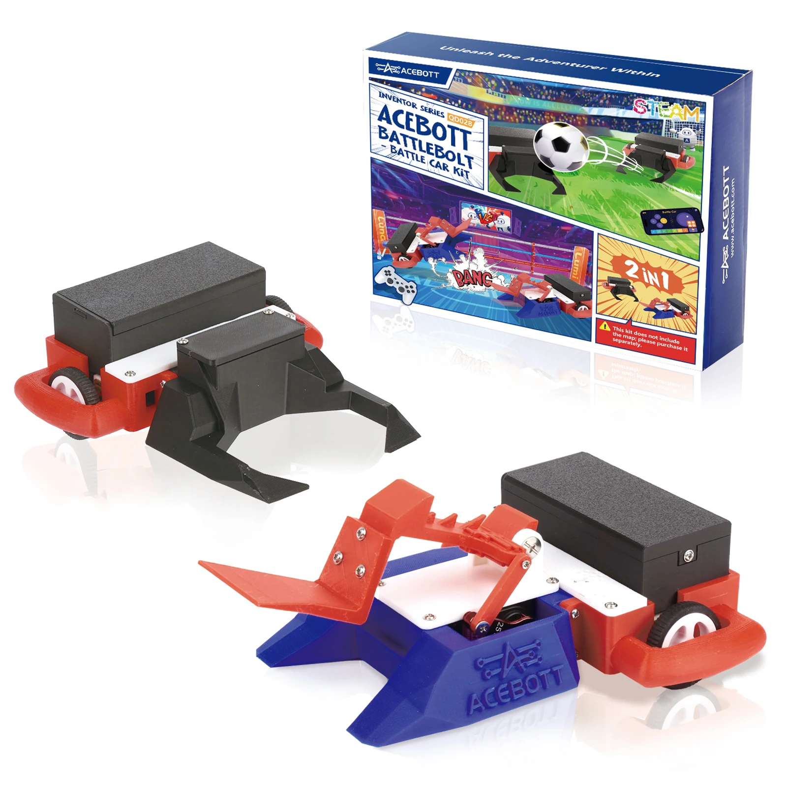 Side-by-side comparison of three robot fighting systems: educational kit, consumer toy, and competition platform