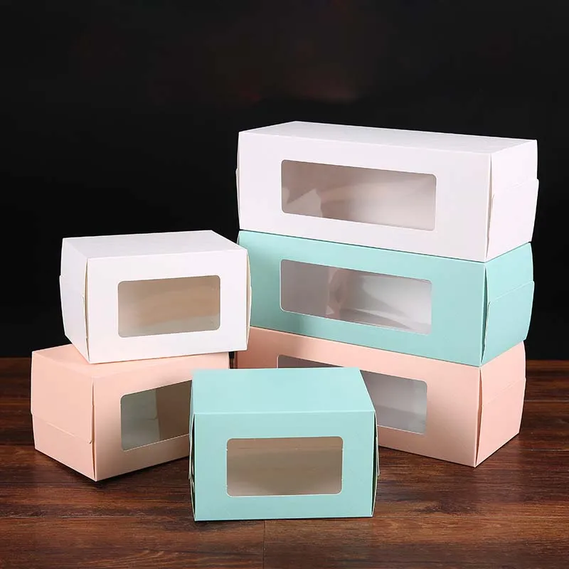 Custom Frosted Pvc Sleeve Drawer Kraft Paper Cookies Biscuit Boxes With