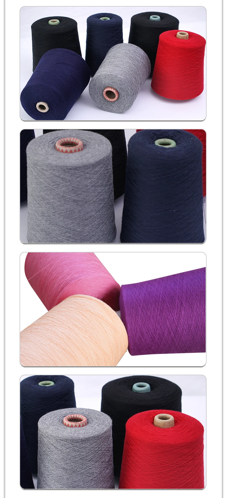 21S/2 32S/2 dyed  Organic cotton yarn Ring Spun shandong hengtai factory wholesale