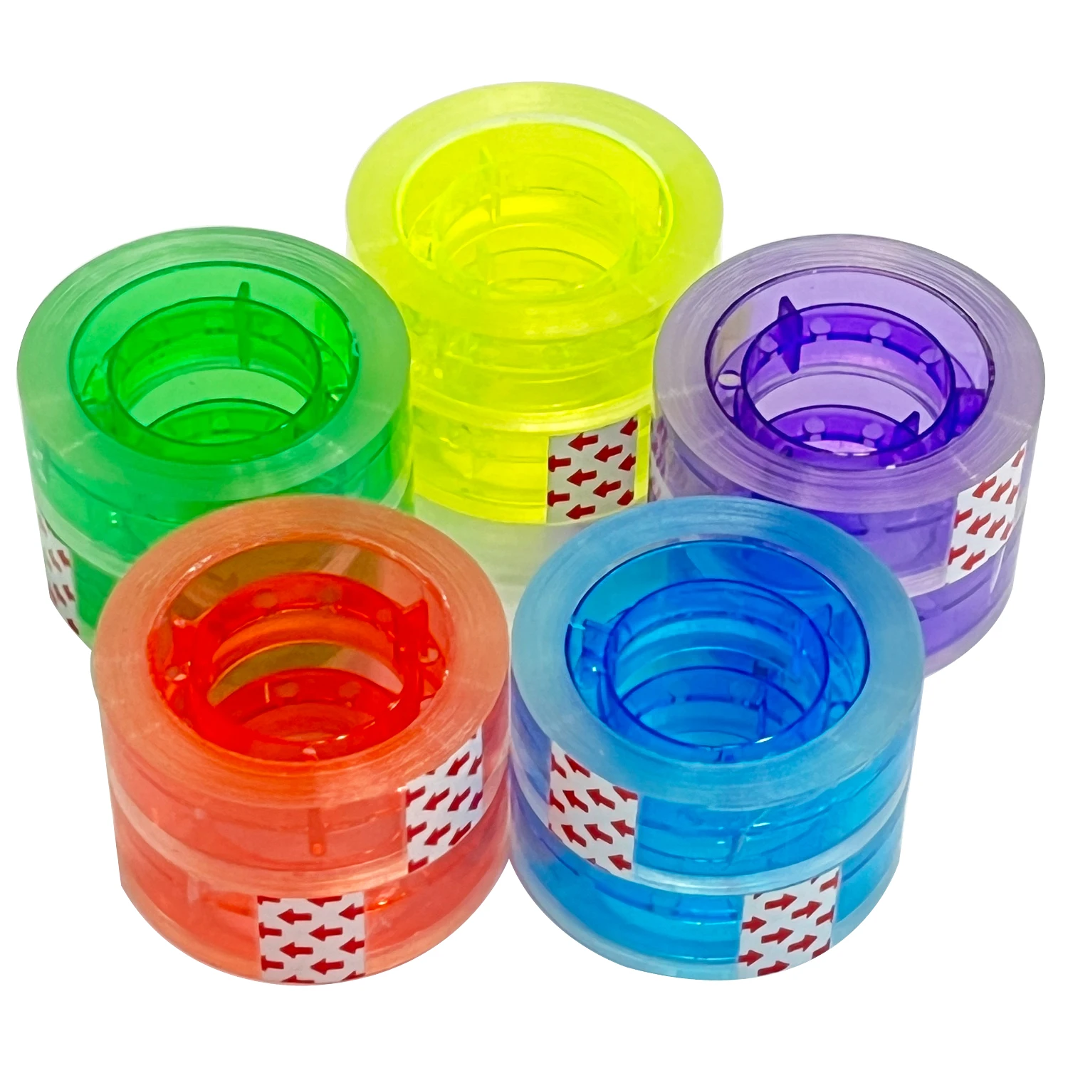 Waterproof Bopp Adhesive Stationery Tape With Colored Plastic Daily