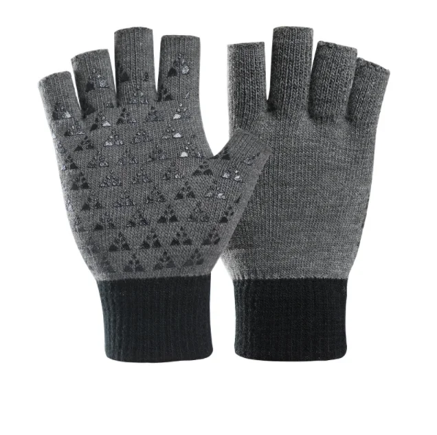 thermal fingerless gloves for men