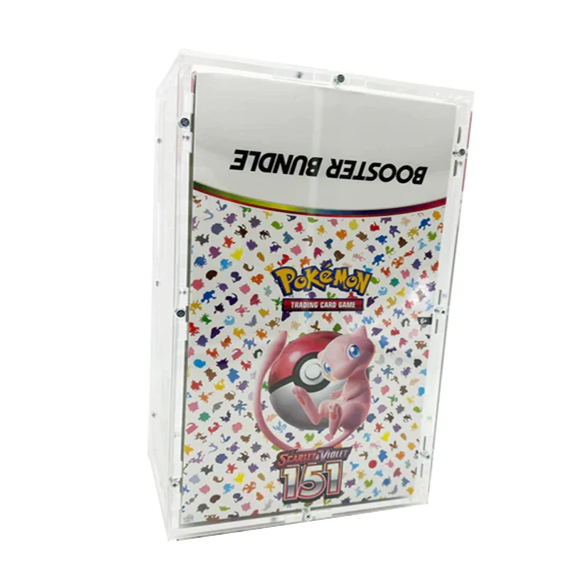 Custom Acrylic Display Case Poke TCG SV 151 Booster Bundle Premium Collection Display Case for 151 Booster Bundle Display case Custom Acrylic Display Case Poke TCG SV 151 Booster Bundle Premium Collection Display Case for 151 Booster Bundle Display case