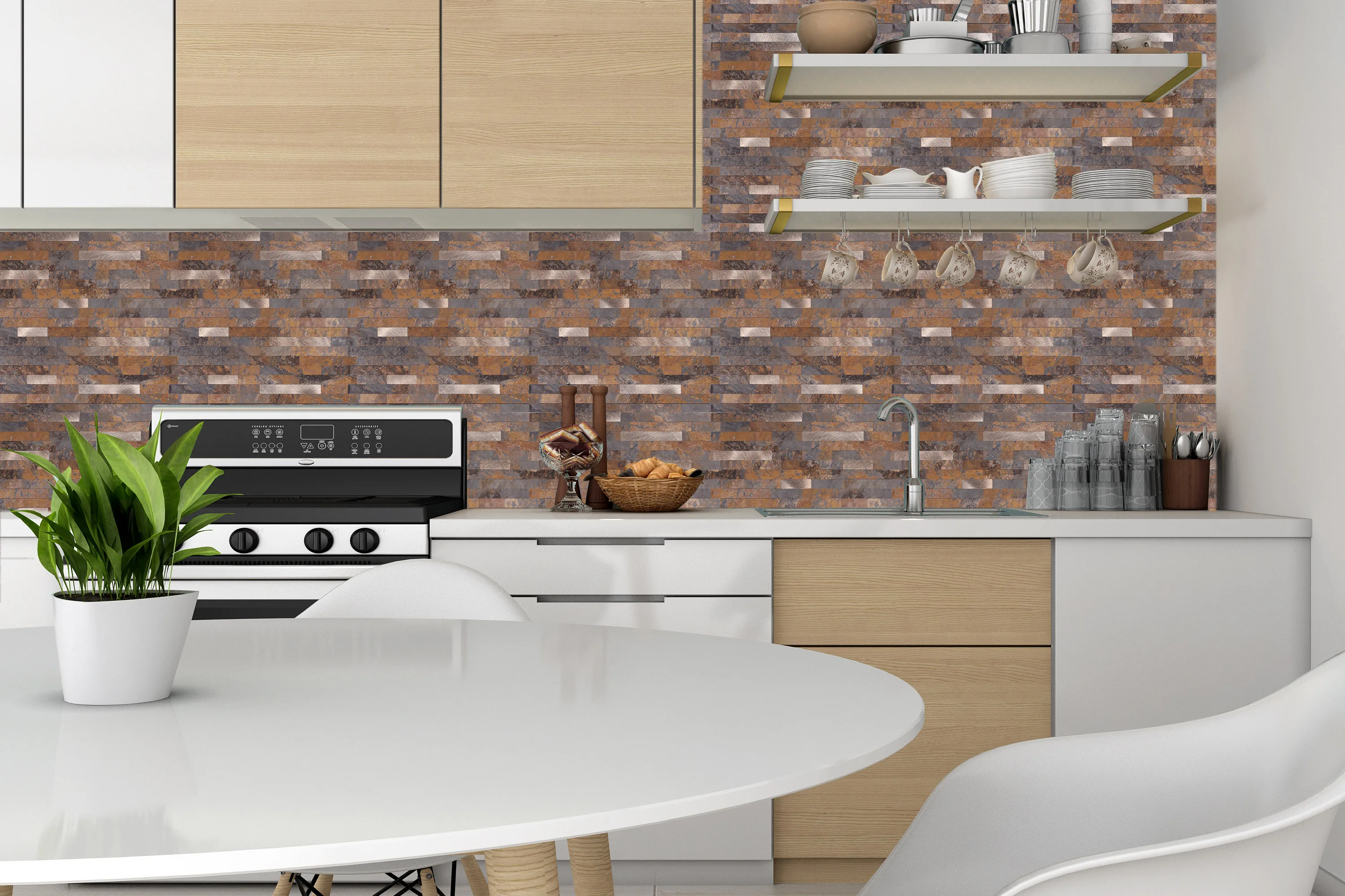 Hoja De Panel Compuesto De Pvc Y Metal Para Cocina,Azulejo Para