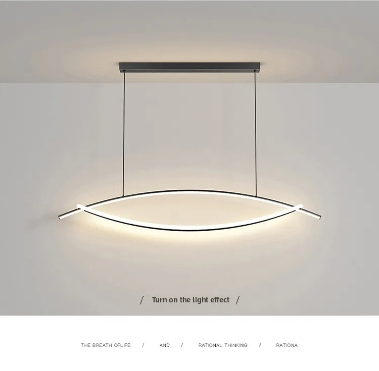 product new trendy personality creative designer bar restaurant nordic minimalist line dining room office 220v led pendant light acrylic-15
