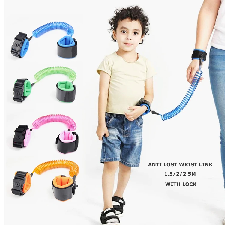 Adjustable Harness Leash Strap Kids Safety Anti Lost Wrist Link Band Strap  L 