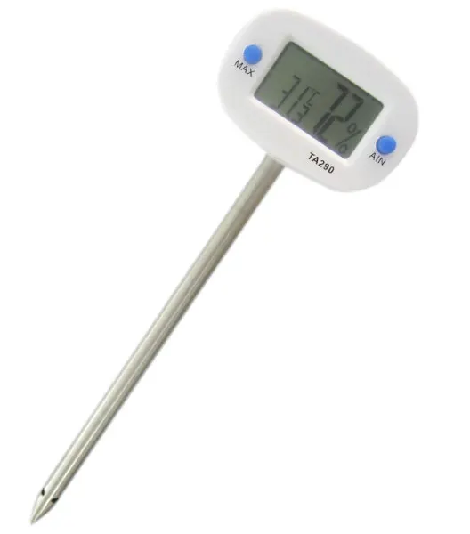 Digitale bodem thermometer hygrometer en thermometer kan opnemen de min max temperatuur