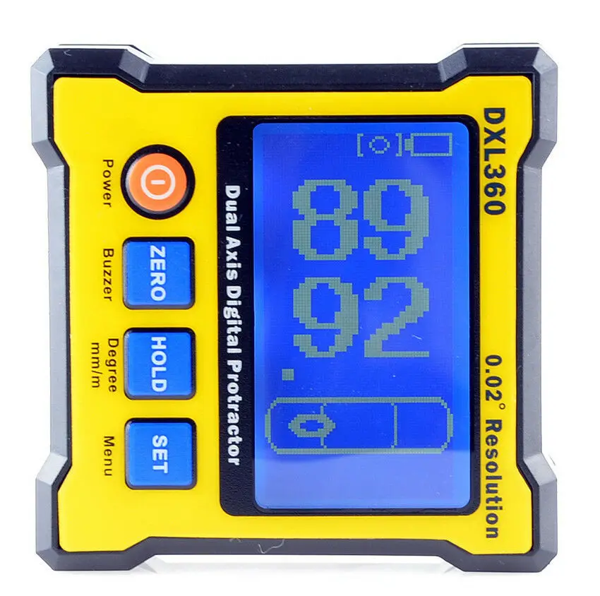Dual Axis Angle Sensor Meter Dxl360 Digital Protractor Inclinometer Level Box Buy Level Box