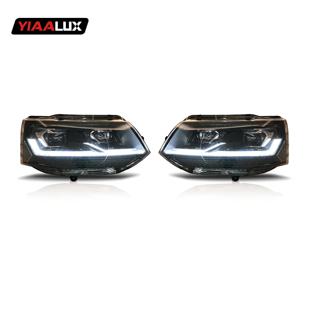 product full led headlights 2011 2015 head lamp for caravelle t5 for volkswagen transporter vw t 5 headlight plug and play-32