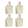 12oz Heavy Natural Canvas Bottom Gusset Tote shopping bag Washable grocery tote bag Craft canvas bag
