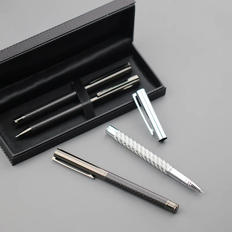 business carbon fiber ballpoint pen roller pens with custom logo
