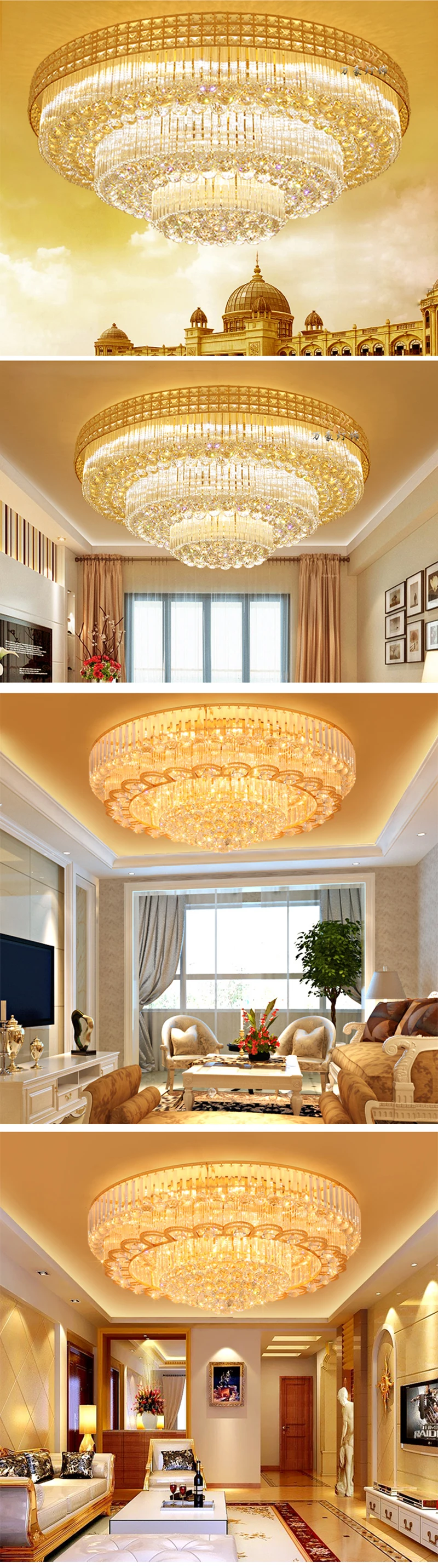 Best Sale Acrylic Crystal Ceiling Led POP Ceiling Lights 300mm For Hotel House Hallway G618