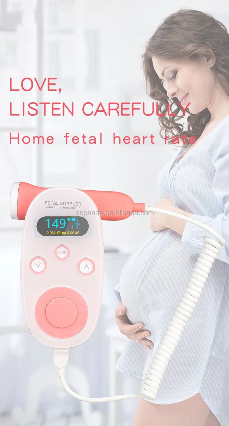 Amazon Top Sale Fetal Heartbeat Monitor Pocket Fetal Doppler For Baby Heart Detection Buy