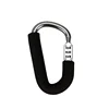Large password lock mountaineering buckle aluminum alloy sponge set with outdoor lock climbing hook