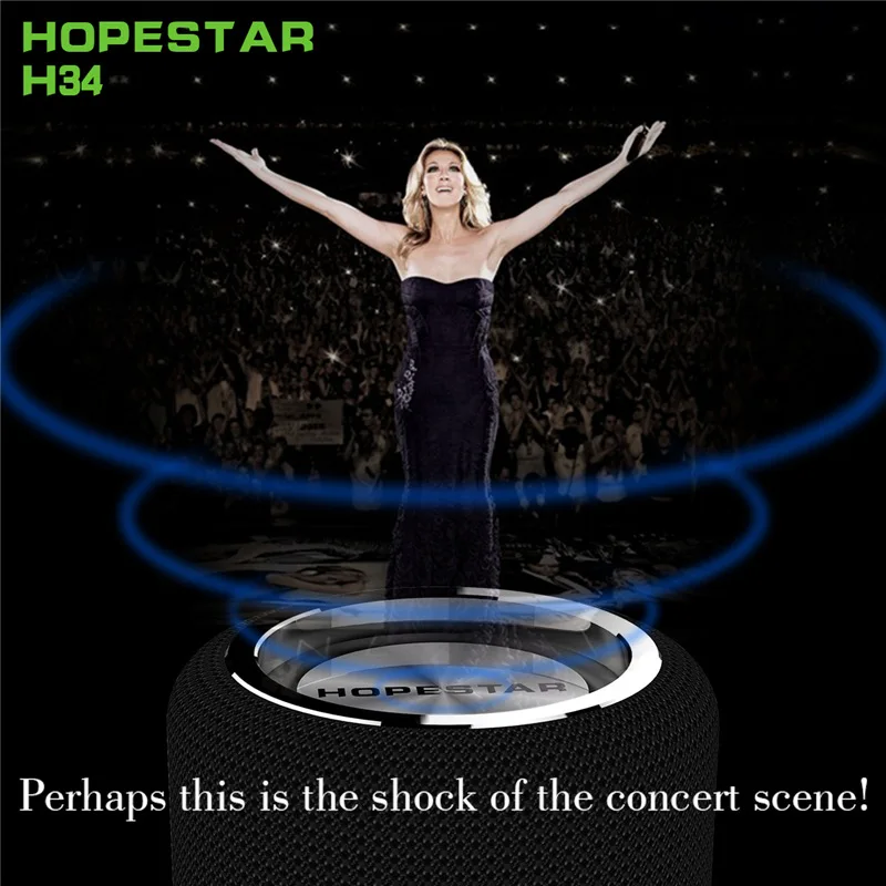 Hopestar H34 Mini Bluetooth Speaker Portable Wireless Waterproof Handfree Hifi Stereo Bass Player Power Bank Support Usb Tf Fm - ANKUX.COM
