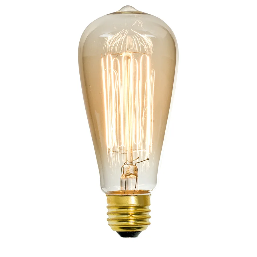 cheap price vintage lamp carbon filament ST58 40W 60W carbon filament bulb