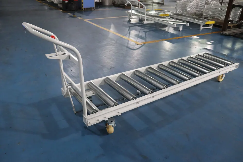 Hongrui Manual Straight Roller Plank Transfer Trolley Wheelbarrow manufacture