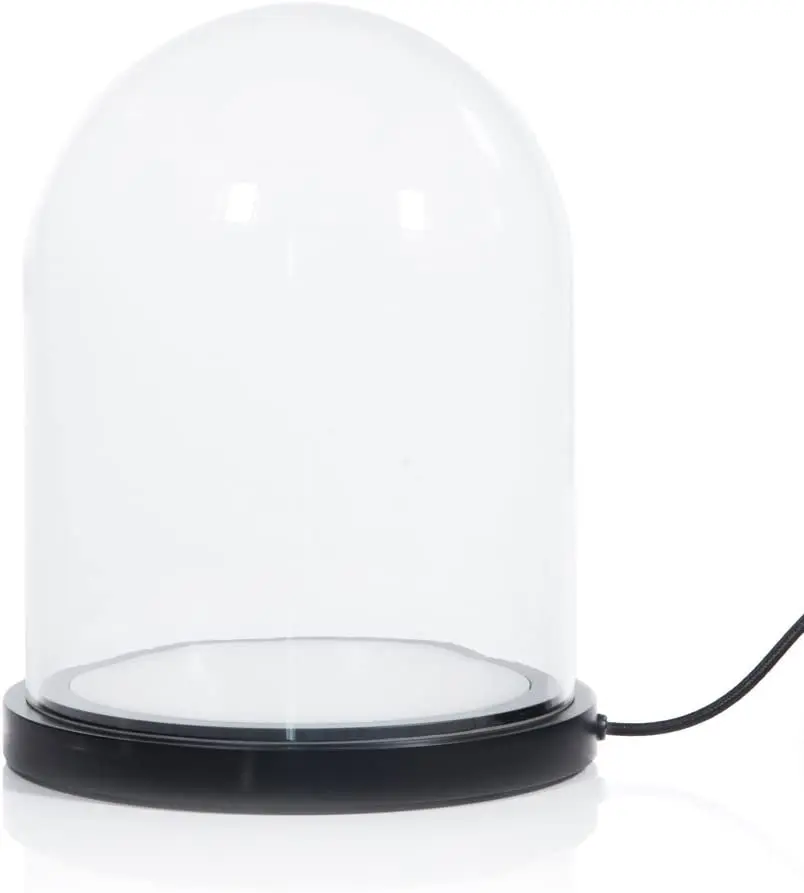 USB Powered LED Light with Hand Blown Glass Display Dome