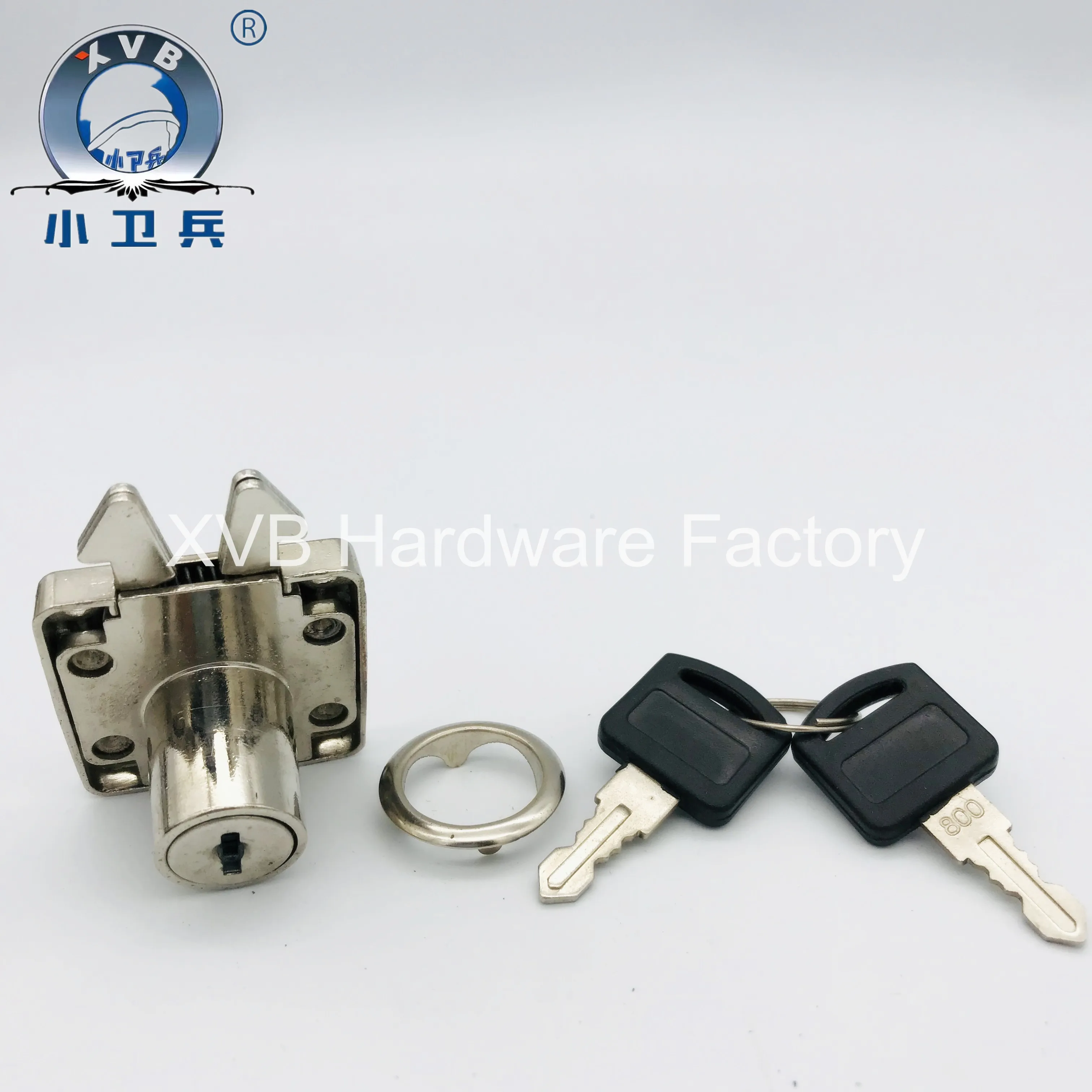 China XVB manufacturing crab clamp 202 furniture  drawer lock for automatic drawer magnetic drawer lock