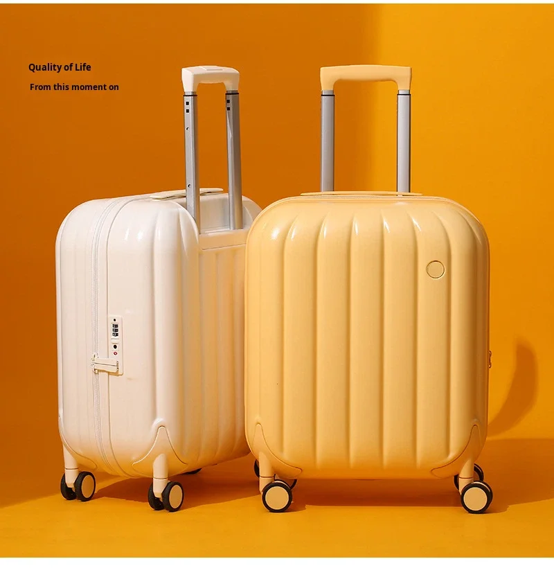 product 20 inch new pumpkin bubble box pc hard case childrens password lock universal spinner wheel travel trolley case waterproof-17