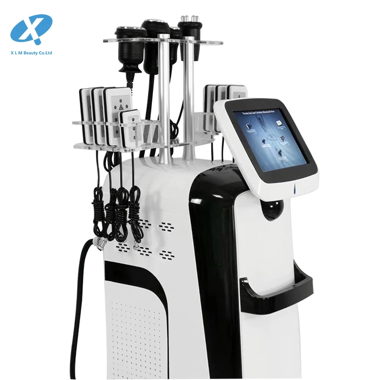 6 In 1 Body Slimming Machine Vacuum Cavitation System Laser Pads Body ...
