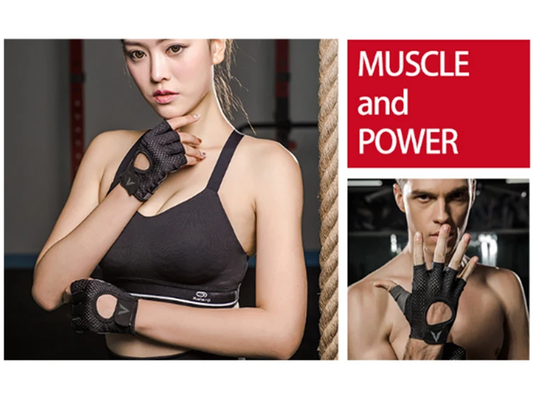 Full finger breathable mesh fabric exercise cycle sports hand gloves for gym