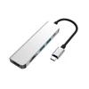 2018 Aluminium Alloy Usb-c Hub with HD Ml 4K Port and TF/SD Card Reader Usb C Hub for Mini Notebook