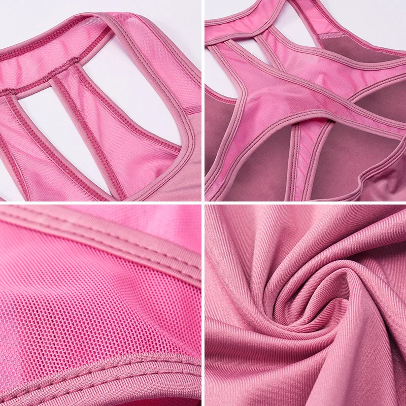 Gym Yoga Vest Women Running Fitness Clothes Sports Top Ladies Mesh Tank Tops