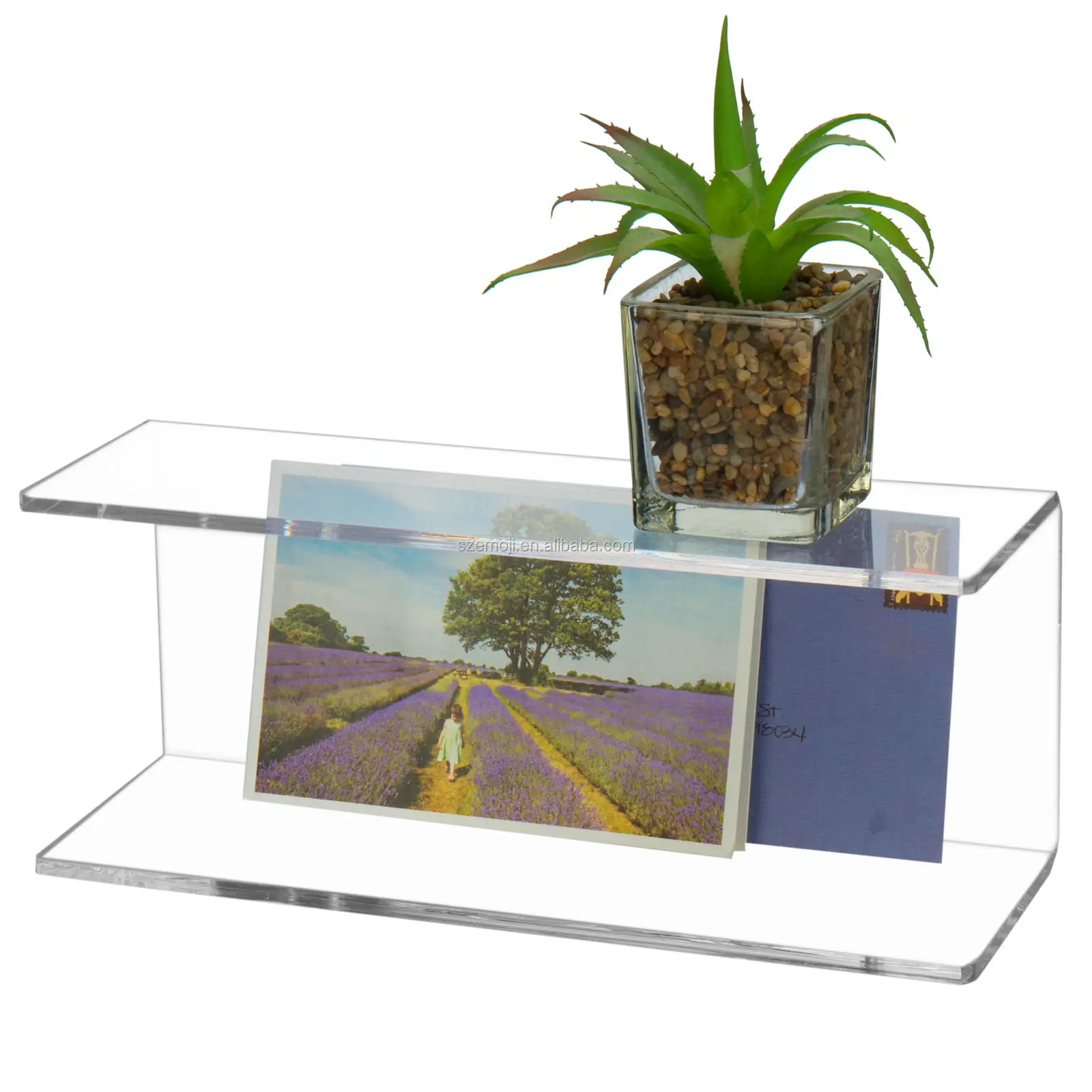 Clear Acrylic Wall Mounted Display Cube Shelf Displayrack Acrylic ...