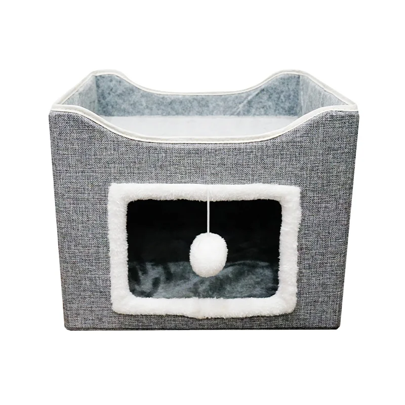 Aman Cat Furniture Fabric Made Felt Collapsible Pet Cages Carriers