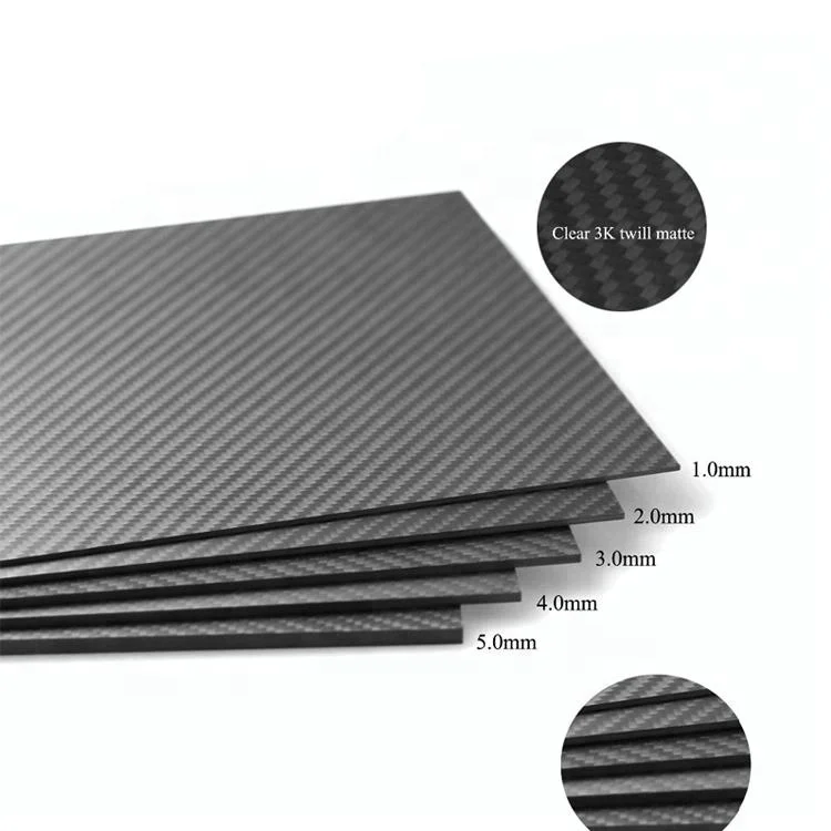 thumbnail image 2 of 3K Gloss Twill Carbon Fibre Sheet Plate - Rigid Double Sided - 1,2,3,4,5 Mm Thick UK 2 of 5
