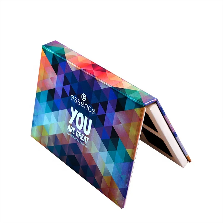 
Custom Printed Laser paper Eye shadow Palette Beauty Paperboard Box Luxury Foldable Gift Box 