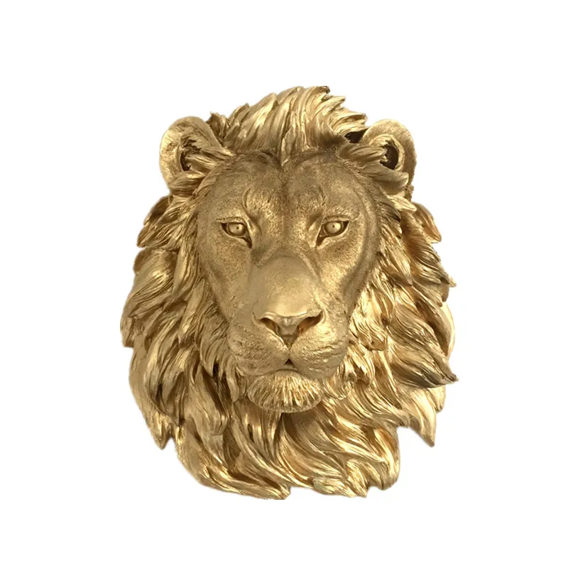 Vivid Resin Handmade Lion Head Sculpture Home Walldecor Buy Lion Head
