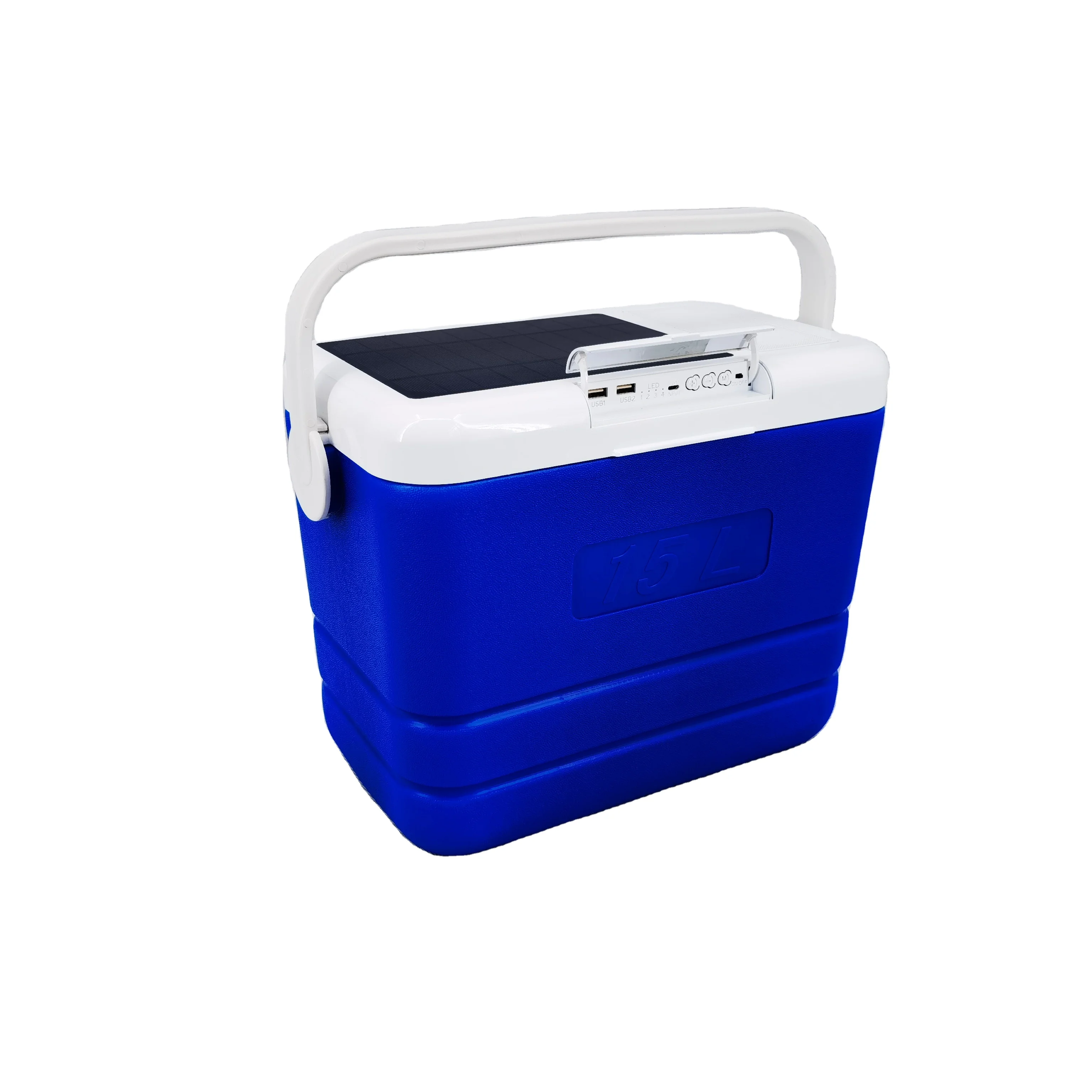 Portable Camping Solar Ice Chest Cooler Box With High Quality Speakers