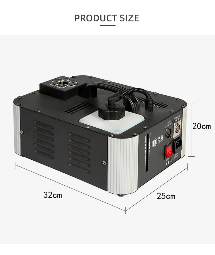  Special Effects For Wedding Party Led Black Stage Ground 900W Fog Smoke Machine DJ Power Vertical Fog Machine Fogger Machine