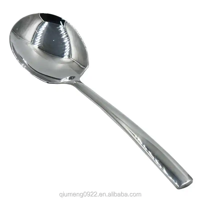 Square Head Stainless Steel Spoons, Rice Spoons, Soup Spoons