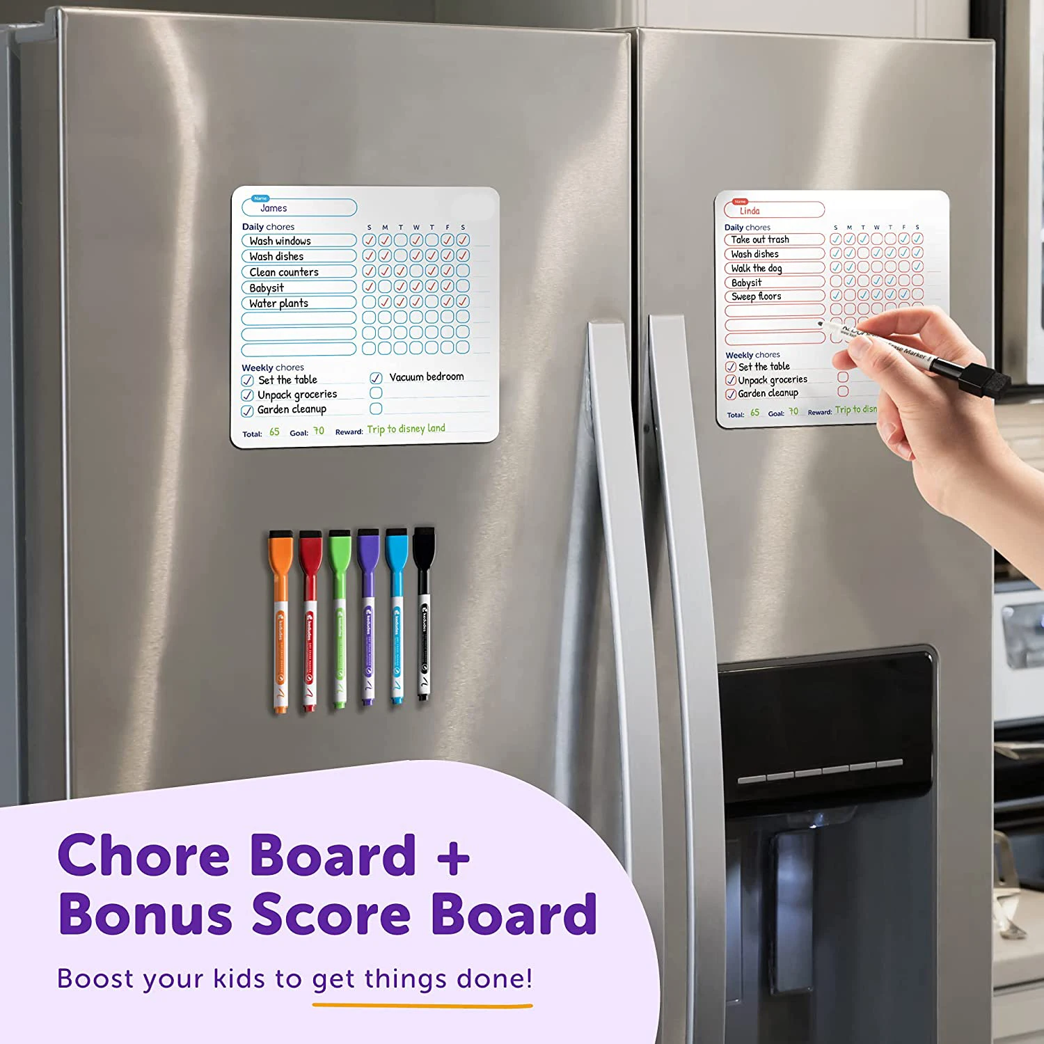 Dry Erase Behavior & Chore Chart Individual White Board Reward