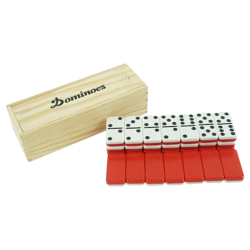 wees onder de indruk Verbinding Panter Red&white Dominoes Piece Double Six Custom Printing Domino Game Set With  Wooden Box Playing On Domino Spel Tafel Manufacturer - Buy Domino Spel Tafel,Domino  Set Game,Custom Dominoes Piece Product on Alibaba.com