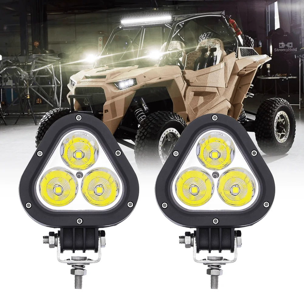 High Brightness Auto Parts Accessories 45W LED Triangle Work Light Flush Mount Led Light Work