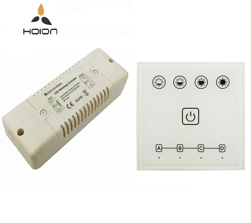 Wireless led lighting control system 2ch*8a 2.4g wireless sync dimmer 12V 24V 3 years warranty