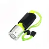 LED Diving Flashlight Underwater Submarine Waterproof Torch Includes 1 x 18650 Rechargeable Battery & Charger