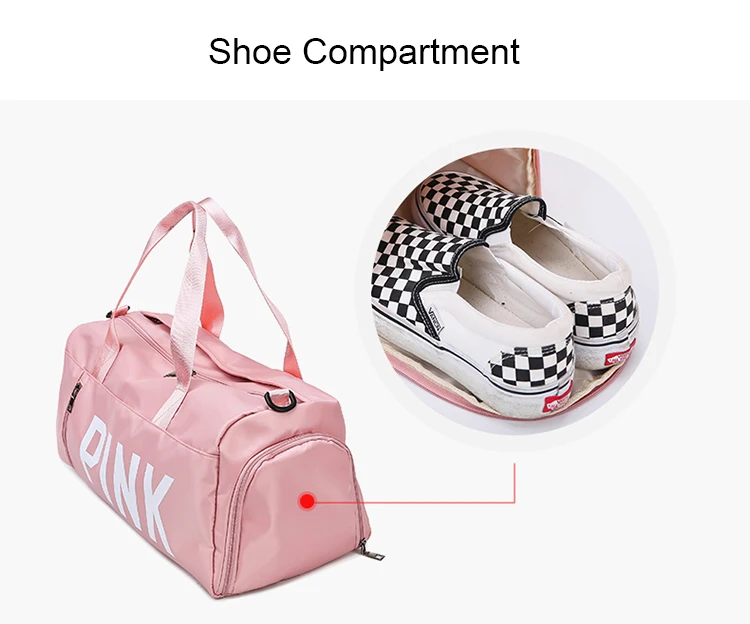 Waterproof Fitness Yoga Bag Sports Gym Bag Women Duffel Travel Bag for Wholesale.jpg