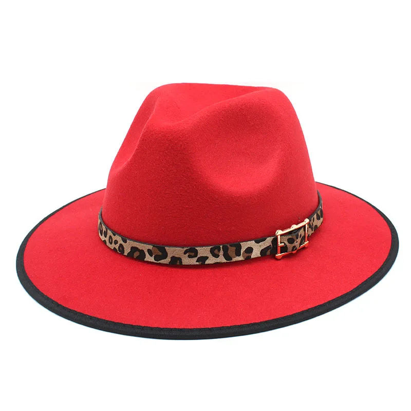 2022 British Style Trimmed Black Fedora Hat Wholesale Autumn Winter
