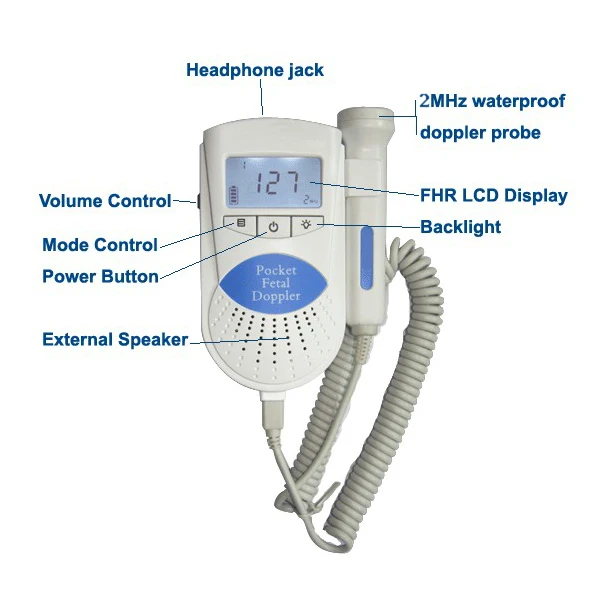 FDA Approved Manufactures Price Portable Pocket Fetal Doppler
