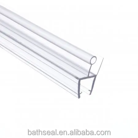 product factory frameless shower door sweep clear pvc seal shower door bottom seal  glass shower door seal strip-4