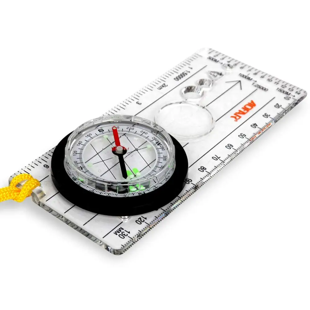 Orienteering Compass, Professional Field Compass for Map Reading, Camping and Navigation