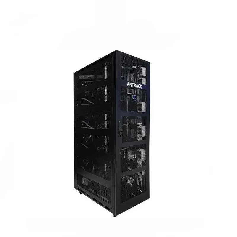 Cable-free power hub with USB-C PD, HDMI, and Ethernet ports integrated into desk edge