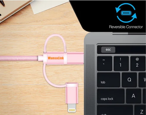 Shenzhen WamaxLink Type C micro Lightning cable charging 3 in 1 usb cable - ANKUX.COM