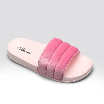 Open-toe Lady Indoor Slides Slippers 